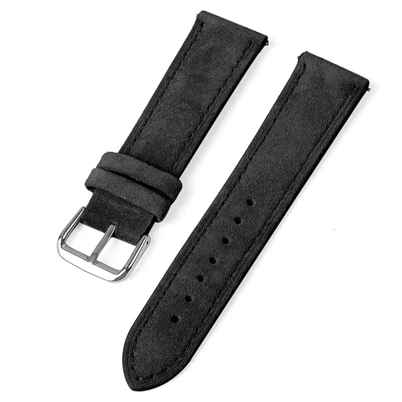 Black Suede Leather Strap (20mm)