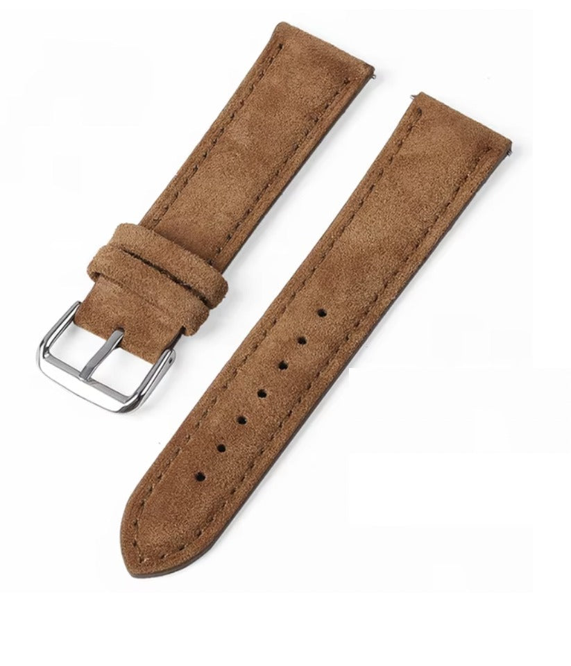 Brown Suede Leather Strap (20mm)